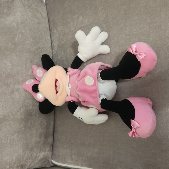 Minnie Mouse Doll, Pink, Black, Polka Dots - Picture 3 of 7